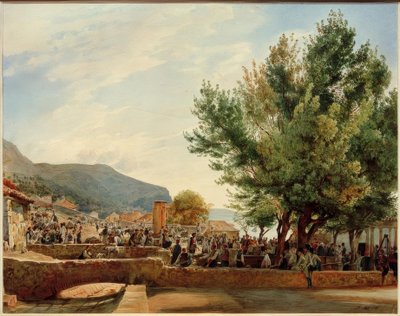 El bazar de Ragusa de Rudolf von Alt